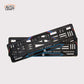 Car Number Plate Gel Frame - MG - Red and Blue Line - Image 1