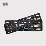 Car Number Plate Gel Frame - MG - Red and Blue Line - Image 1