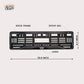 Car Number Plate Gel Frame - Mini Cooper - Black Plain - Image 2
