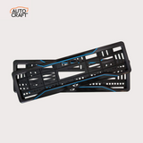 Car Number Plate Gel Frame - Mini Cooper - Blue Line - Image 1
