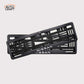 Car Number Plate Gel Frame - Nissan - Black Plain - Image 1