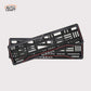 Car Number Plate Gel Frame - Nissan - Red Line - Image 1