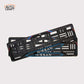 Car Number Plate Gel Frame - Nissan - Red and Blue - Image 1
