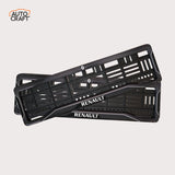 Car Number Plate Gel Frame - Renault -  Black Dash - Image 1