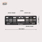 Car Number Plate Gel Frame - Renault -  Black Dash - Image 2