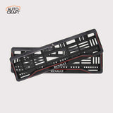 Car Number Plate Gel Frame - Renault -  Red Line - Image 1