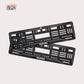 Car Number Plate Gel Frame - Suzuki - Black Dash - Image 1
