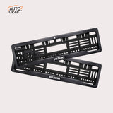 Car Number Plate Gel Frame - Suzuki - Black Plain - Image 1