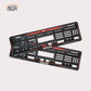 Car Number Plate Gel Frame - Suzuki - Red Dash - Image 1