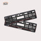 Car Number Plate Gel Frame - Suzuki - Red Line - Image 1