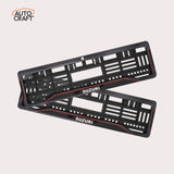 Car Number Plate Gel Frame - Suzuki - Red Line - Image 1