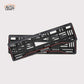 Car Number Plate Gel Frame - Hyundai - Red Line