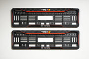 Car Number Plate Gel Frame - Toyota - TRD Red Line thumbnail