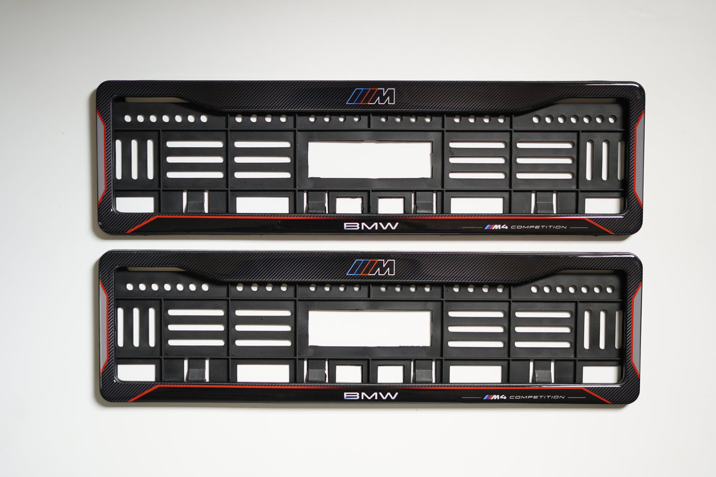 Car Number Plate Gel Frame - BMW - M4 Competition HSRP number plate gel frame view 2