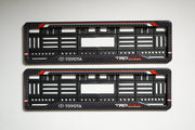 Car Number Plate Gel Frame - Toyota - Offroad Red Line thumbnail
