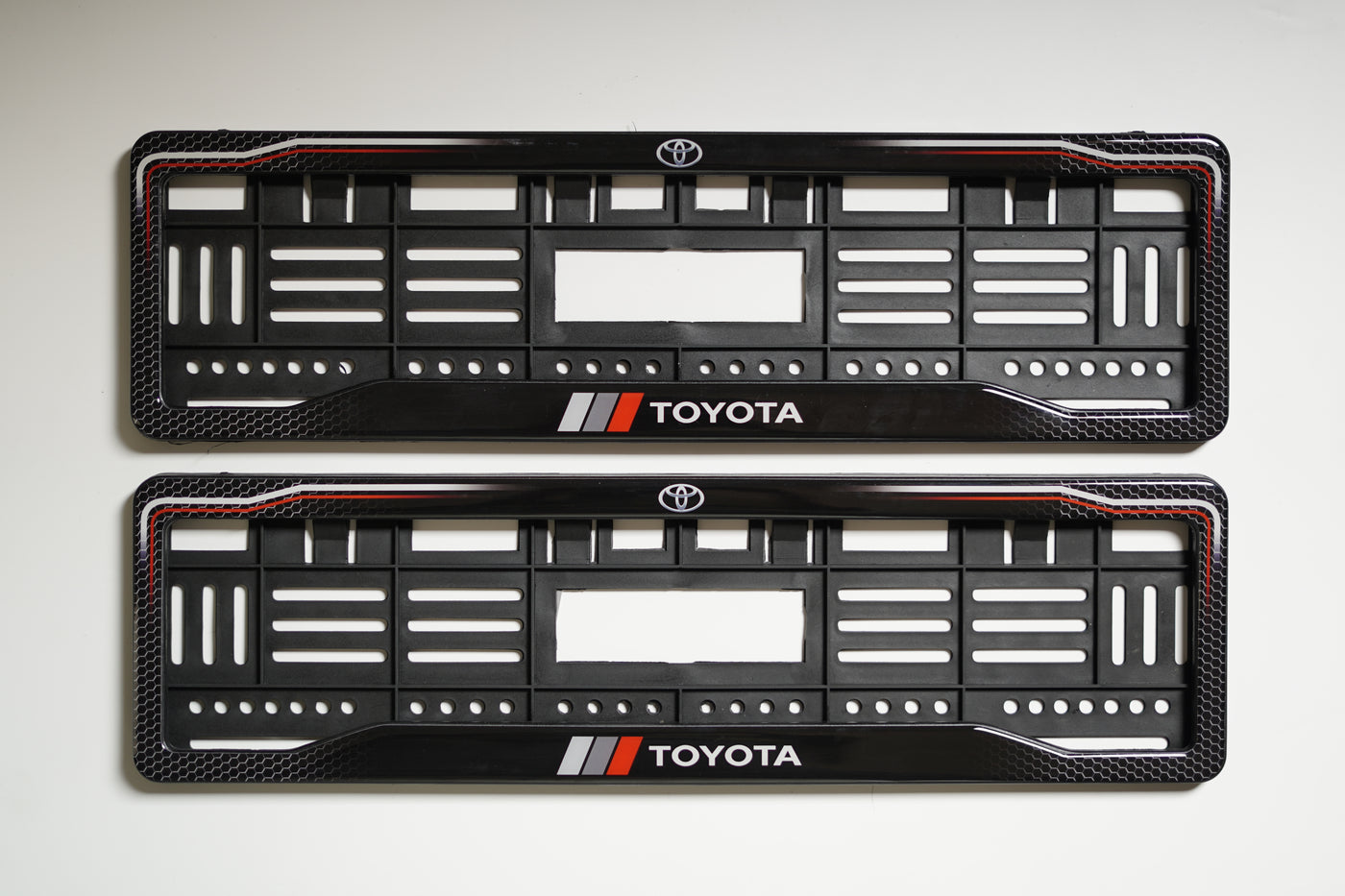 Car Number Plate Gel Frame - Toyota - Honeycomb Sport Line HSRP number plate gel frame view 2