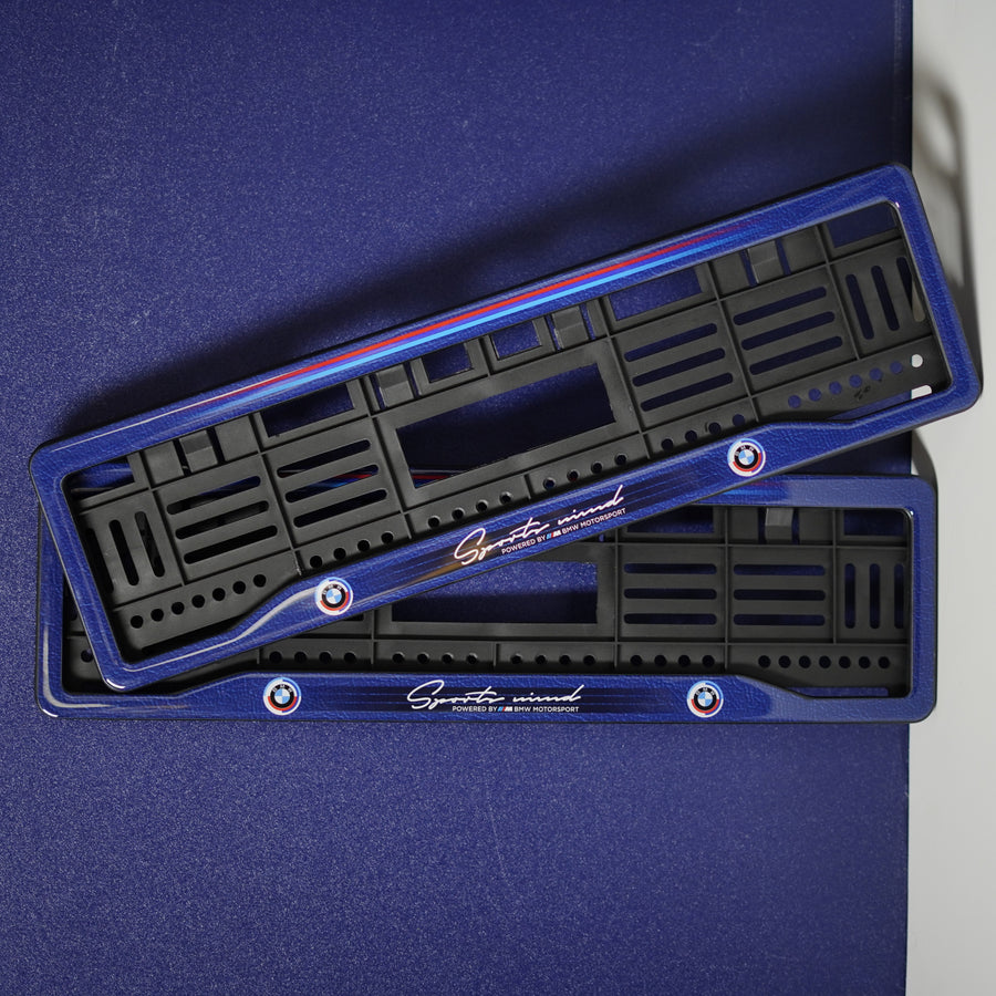 Car Number Plate Gel Frame - BMW - Bluewave Edition