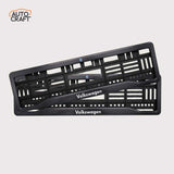 Car Number Plate Gel Frame - Volkswagen - Black Plain