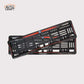 Car Number Plate Gel Frame - Volkswagen - Red Dash
