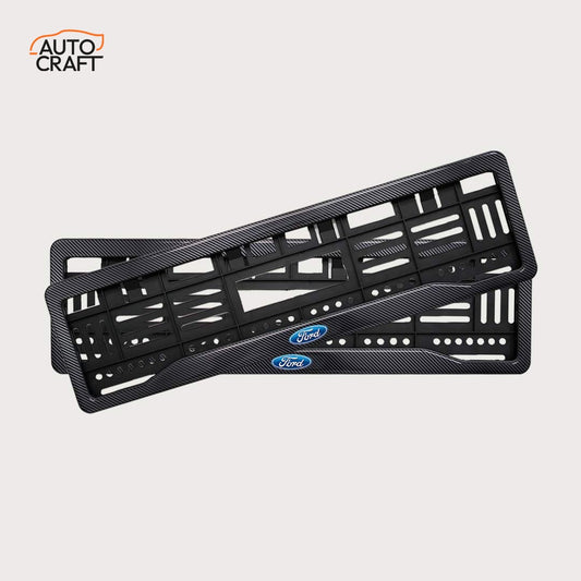 Car Number Plate Gel Frame - Ford - Black Plain