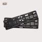 Car Number Plate Gel Frame - TATA - Black Plain - Image 1
