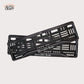 Car Number Plate Gel Frame - Benz - Black Plain - Image 1