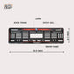Car Number Plate Gel Frame - Volkswagen - Red Dash
