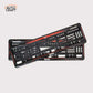 Car Number Plate Gel Frame - TATA - Red Dash